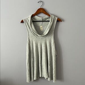 NWT Soft Grey Free People Top